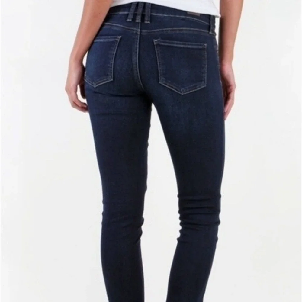 Kut From The Kloth Womens Mia Toothpick Skinny Jeans High Rise Dark Wash Size 14